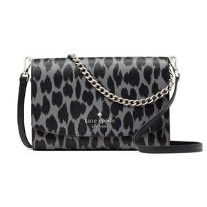 New Kate Spade Carson Convertible Crossbody Saffiano Spotted Animal Printed